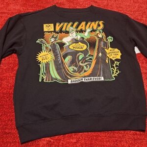 Villains Graphic Black Sweatshirt